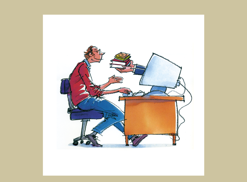 25. �Compra on-line�, il�lustraci� article sobre economia